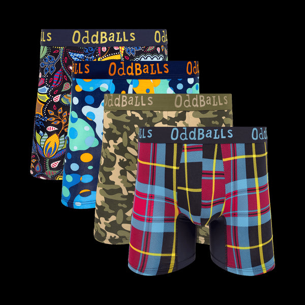 Summit Bundle - Mens Bamboo Boxer Shorts 4 Pack Bundle