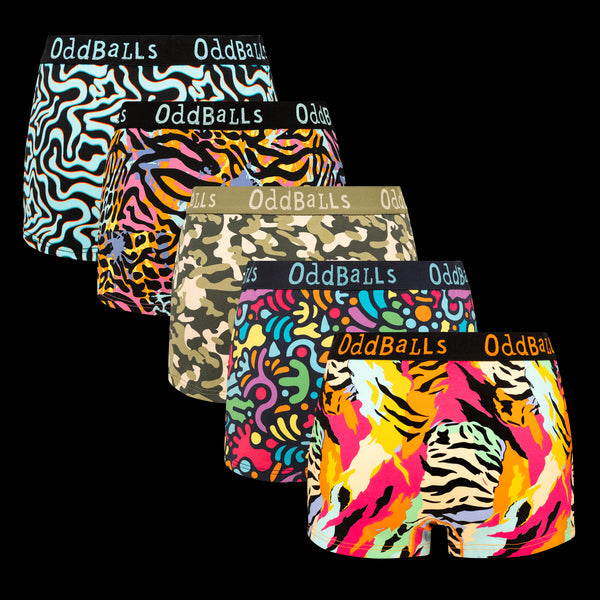 Sweet Steals Bundle - Ladies Boxer Shorts 5 Pack Bundle