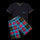 Tartan - Kids Short Pyjamas Set (T-Shirt & Shorts)
