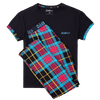 Tartan - Women's Long Pyjamas Set (T-Shirt & Trousers)