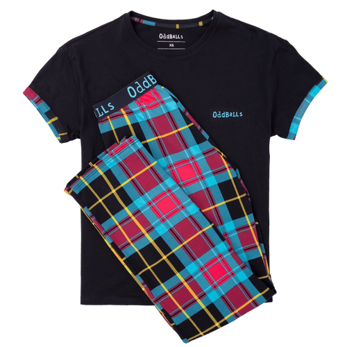 Tartan - Women's Long Pyjamas Set (T-Shirt & Trousers)