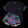 Tartan - Women's Short Pyjamas Set (T-Shirt & Shorts)