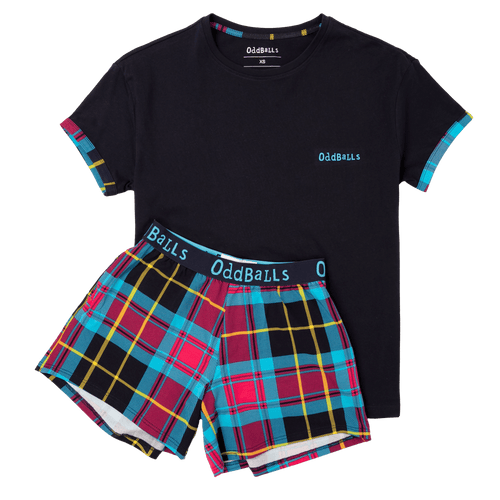 Tartan - Women's Short Pyjamas Set (T-Shirt & Shorts)