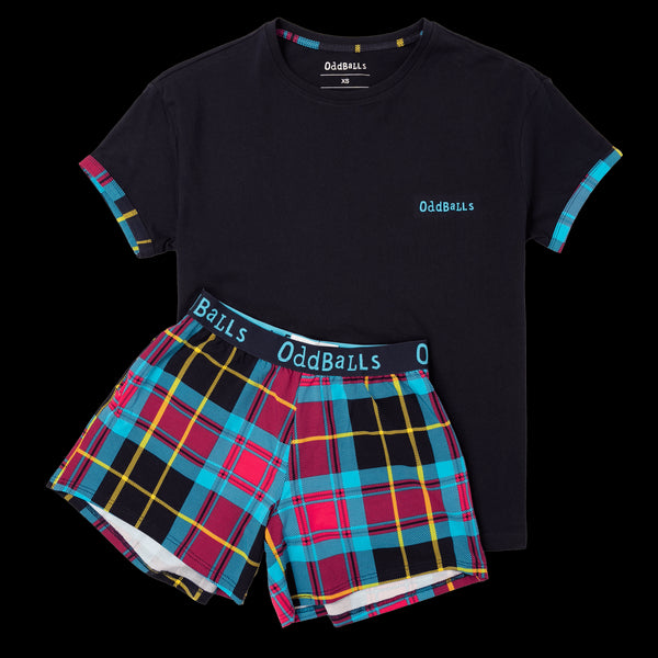 Tartan - Women's Short Pyjamas Set (T-Shirt & Shorts)