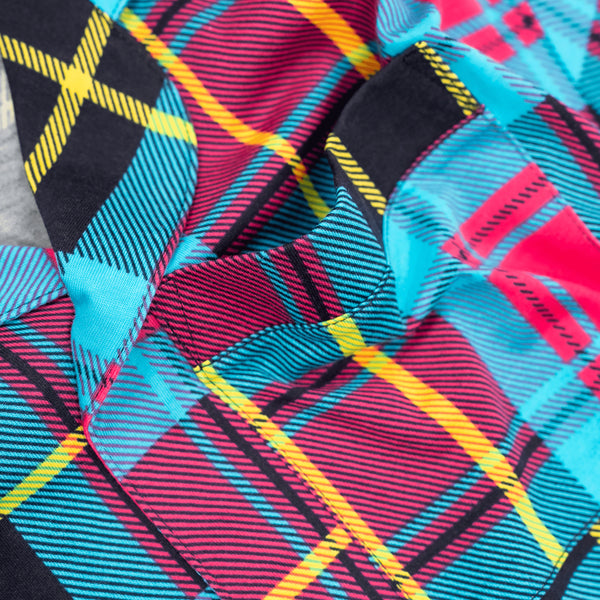 Tartan - Modal Men's Short Button Up Pyjamas Set