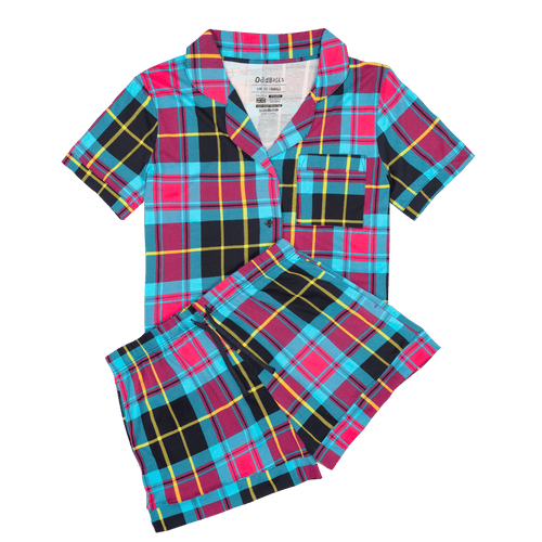 Tartan - Modal Women's Short Button Up Pyjamas Set