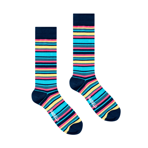Teal Lines - Socks