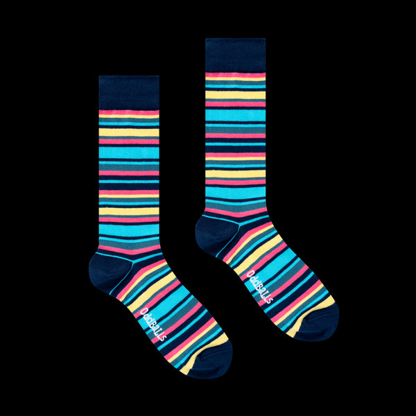 Teal Lines - Socks