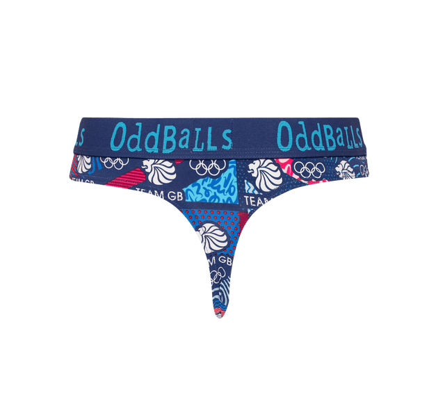 Team GB - Navy - Ladies Thong
