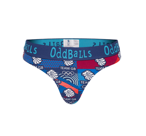 Team GB - Navy - Ladies Thong