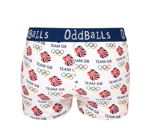 Team GB - White - Ladies Boxers