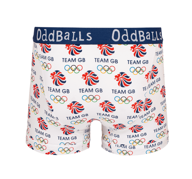 Team GB - White - Mens Boxer Shorts