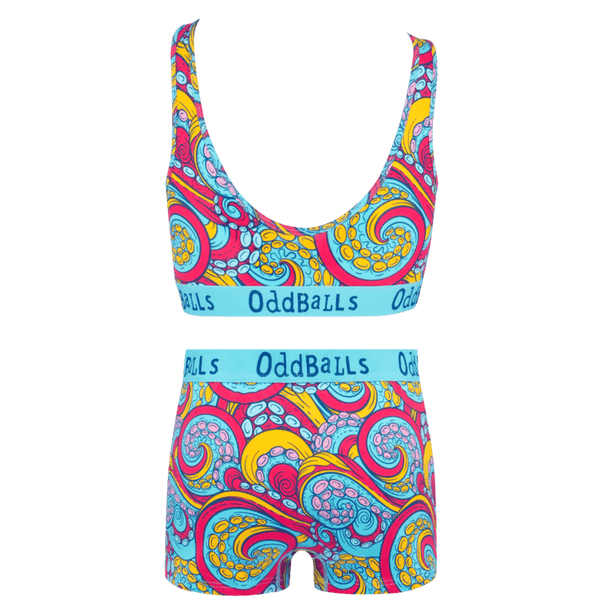 Tentacles Bundle - Womens Bralette & Boxers Matching Set back