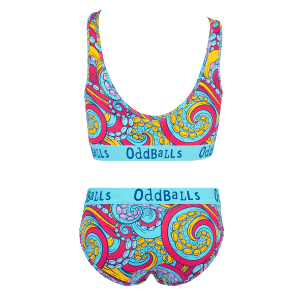 Tentacles Bundle - Womens Bralette & Briefs Matching Set back