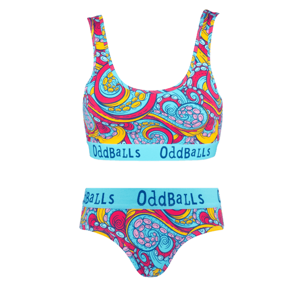 Tentacles Bundle - Womens Bralette & Briefs Matching Set front