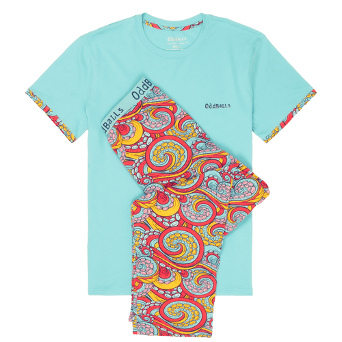 Tentacles - Men's Long Pyjamas Set (T-Shirt & Trousers)