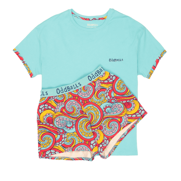 Tentacles - Women's Short Pyjamas Set (T-Shirt & Shorts)