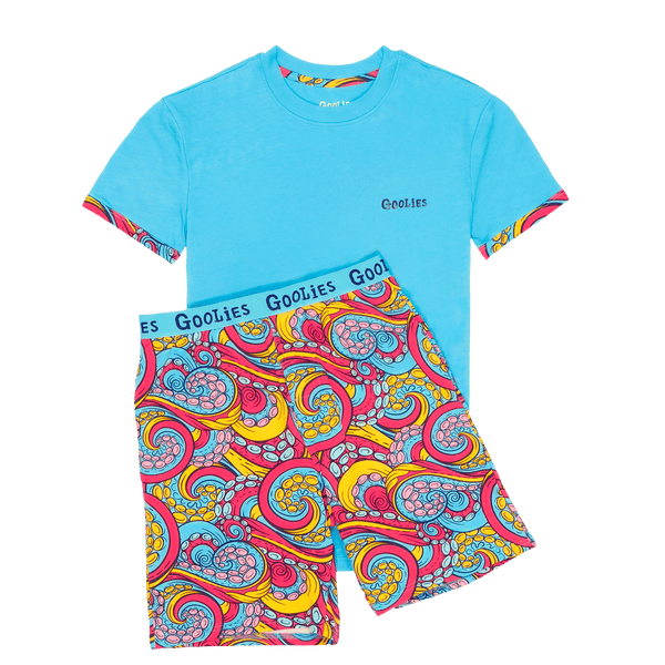 Tentacles - Kids Short Pyjamas Set (T-Shirt & Shorts)