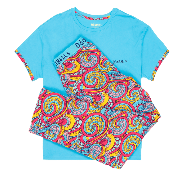 Tentacles - Women's Long Pyjamas Set (T-Shirt & Trousers)