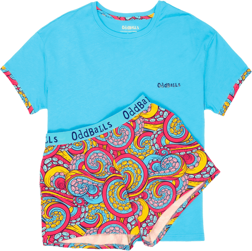 Tentacles - Women's Short Pyjamas Set (T-Shirt & Shorts)