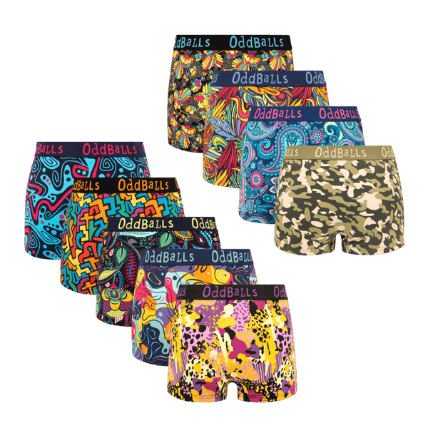 The Best Deal Bundle - Ladies Cotton Boxer Shorts 9 Pack back