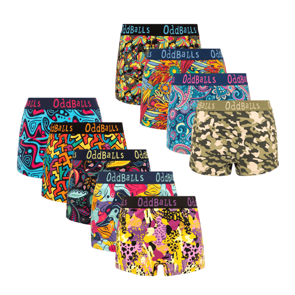 The Best Deal Bundle - Ladies Cotton Boxer Shorts 9 Pack front