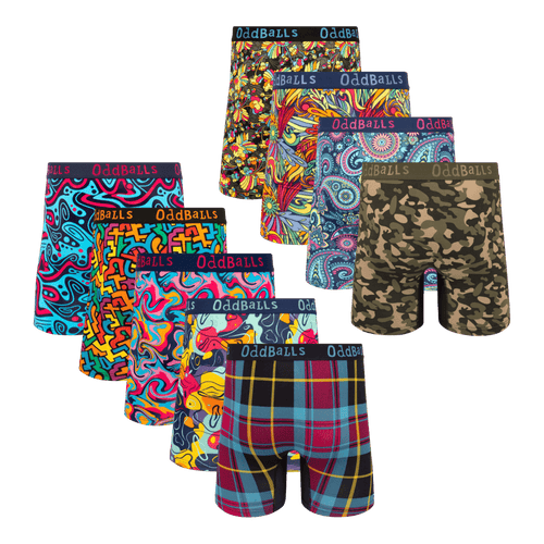 The Best Deal Bundle - Mens Bamboo Boxer Shorts 9 Pack