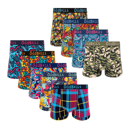 The Best Deal - Mens Cotton Boxer Shorts 9 Pack