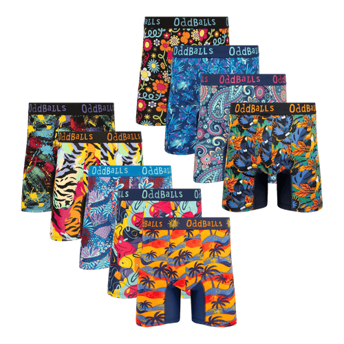 The Big Summer Sale Bundle - Mens Bamboo Boxer Shorts 9 Pack