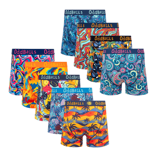 The Big Summer Bundle - Mens Boxer Shorts 9 Pack back