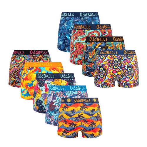 The Big Summer Sale Bundle - Ladies Cotton Boxer Shorts 9 Pack