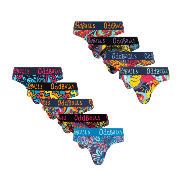 The Big Summer Sale Bundle - Ladies Cotton Thong 9 Pack front