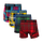 The Festive Tartan Bundle - Kids Cotton Boxer Shorts 4 Pack back