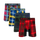 The Festive Tartan Bundle - Mens Bamboo Boxer Shorts 4 Pack front