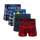 The Festive Tartan Bundle - Mens Cotton Boxer Shorts 4 Pack front