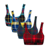 The Festive Tartan Bundle - Women's Bralette 4 Pack front