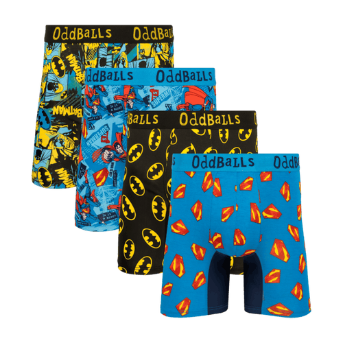 The Superhero Bundle - Mens Bamboo Boxer Shorts Bundle 4 Pack