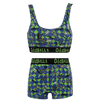 The Joker Checkered Bundle - Womens Bralette & Boxers Matching Set front