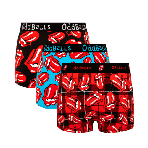 The Rolling Stones Bundle - Ladies Cotton Boxer Shorts 3 Pack