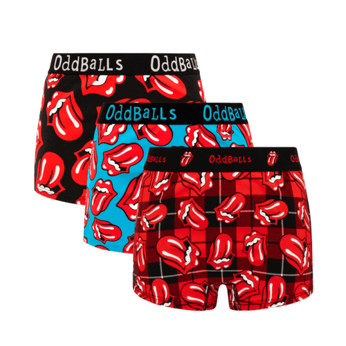 The Rolling Stones Bundle - Ladies Cotton Boxer Shorts 3 Pack