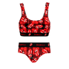 The Rolling Stones Tartan Bundle - Womens Bralette & Briefs Matching Set front