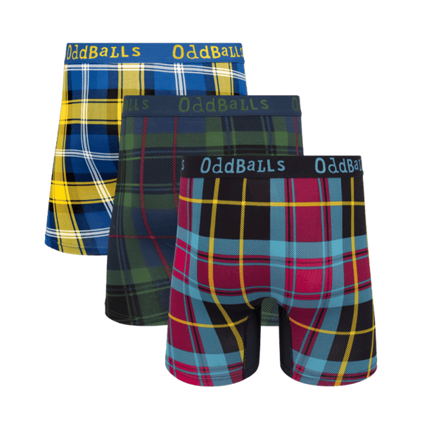 The Tartan Bundle - Mens Bamboo Boxer Shorts 3 Pack back