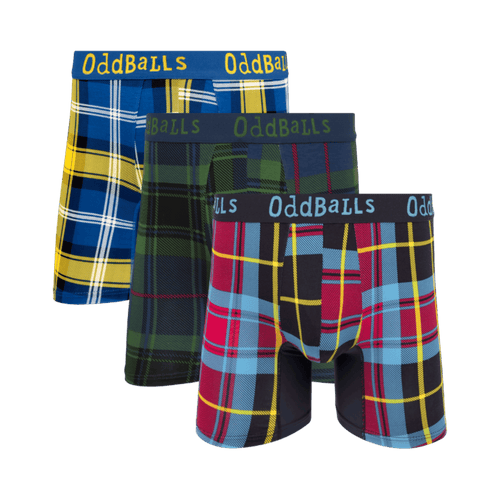 The Tartan Bundle - Mens Bamboo Boxer Shorts 3 Pack