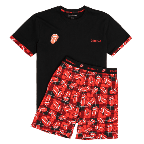 The Rolling Stones Tartan - Men's Short Pyjamas Set (T-Shirt & Shorts)
