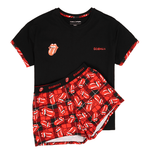 The Rolling Stones Tartan - Women's Short Pyjamas Set (T-Shirt & Shorts)