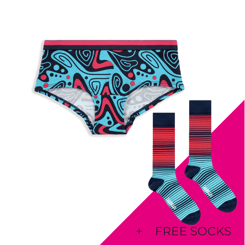 Girlies Girls Knickers Subscription - Monthly (Free Socks + Free Delivery!)