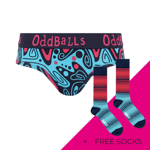 Women's Patterned Brief Knickers Subscription - Monthly (Free Socks + Free Delivery!)