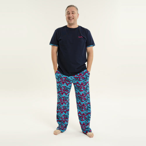 Tidal Wave - Men's Long Pyjamas Set (T-Shirt & Trousers)