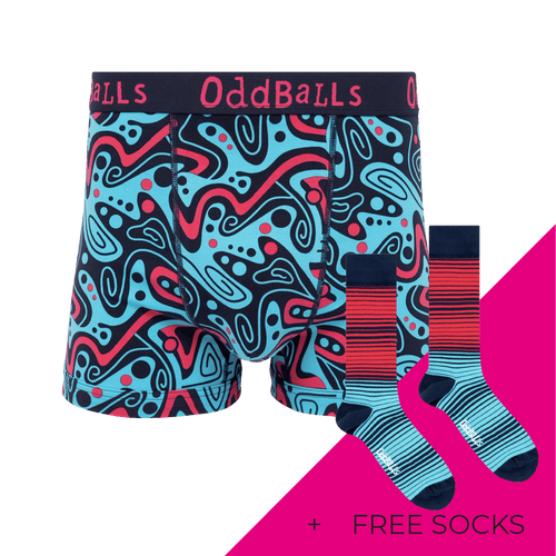 Men's Patterned Cotton Boxer Shorts Subscription - Monthly Underwear (Free Socks + Free Delivery!)
