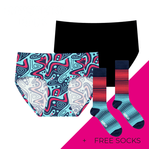 Women's Full Seamless Briefs Subscription - Monthly (Free Socks + Free Delivery!)
